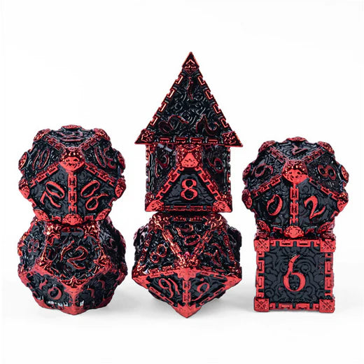 Dagger of Venom: Magma RPG Metal Dice Set