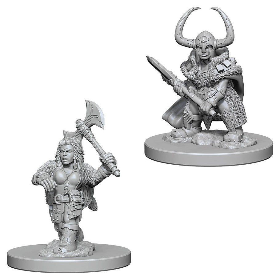 D&D Mini (W04): Female Dwarf Barbarian