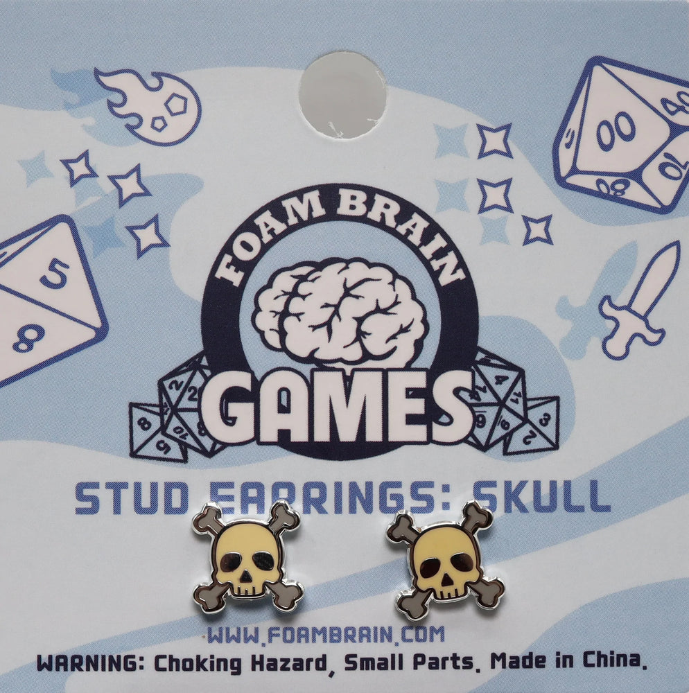 Stud Earrings: Skull