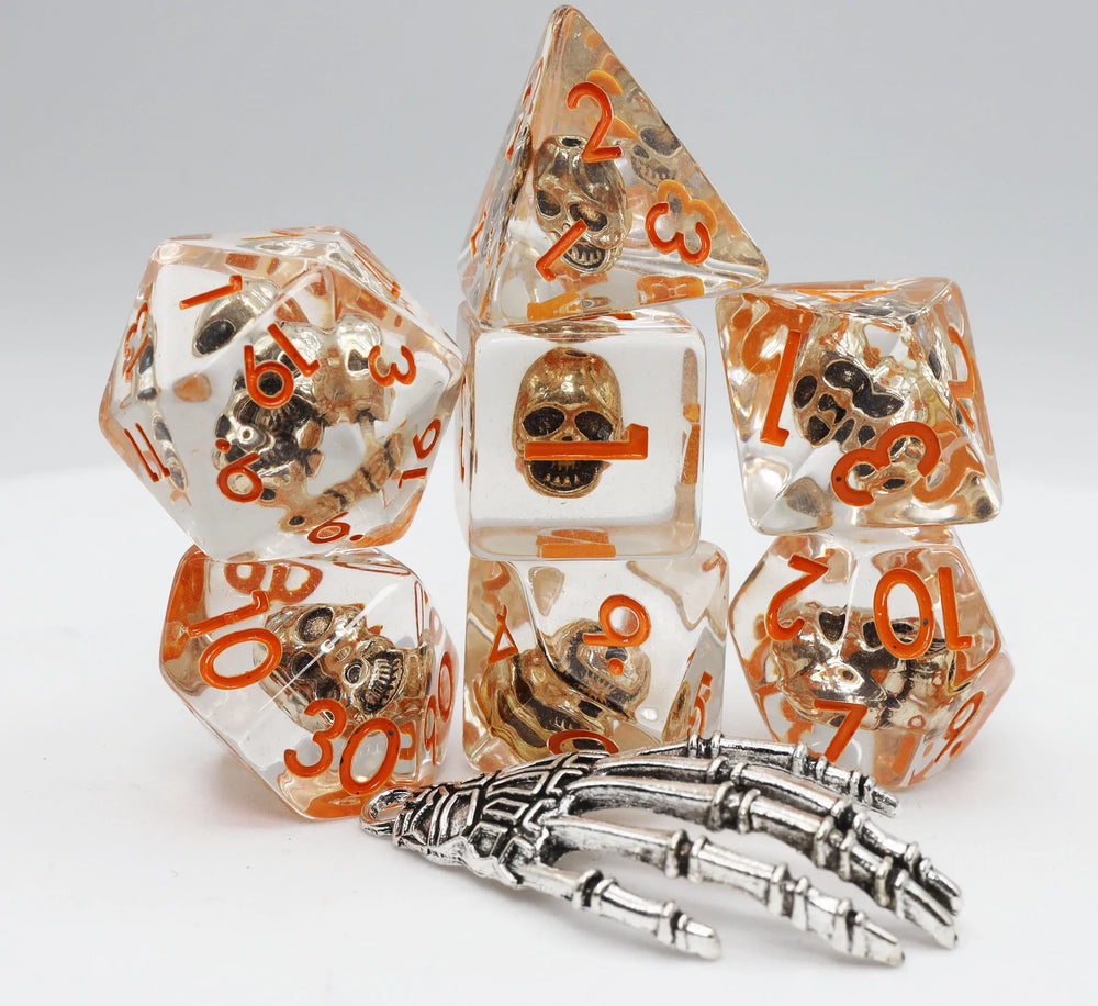 LAUGHING SKULL RPG DICE SET