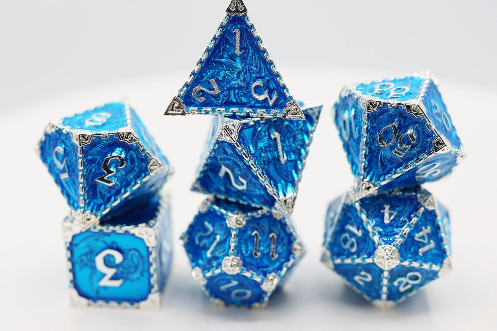 Oceanus Dragon RPG Metal Dice Set