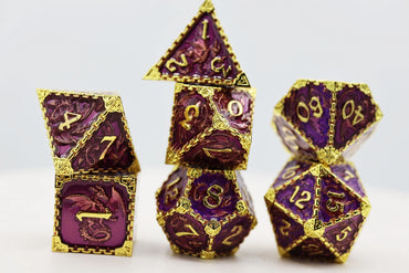 Royal Dragon w/ Gold RPG Metal Dice Set