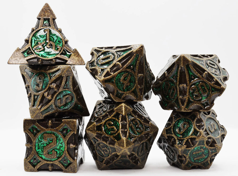 ANCIENT FOREST ARROW RPG METAL DICE SET