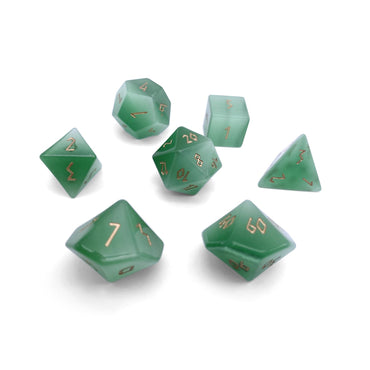 Gemstone Dice: Green Cat's Eye