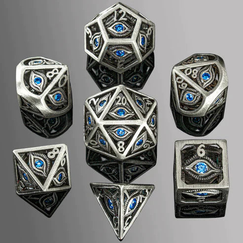 Dragon's Eye Hollow Dice: Blue Gems