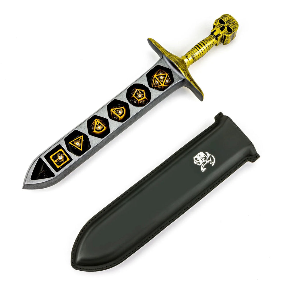 Grim Dagger Dice Case - Ancient Gold