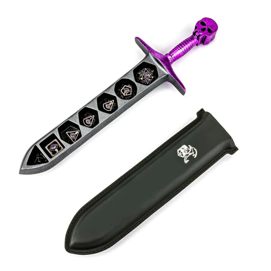 Grim Dagger Dice Case - Purple