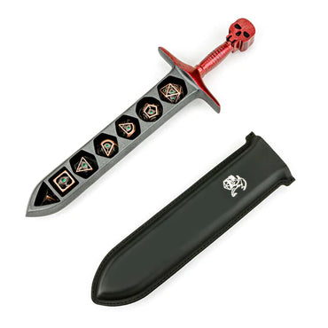 Grim Dagger Dice Case - Red