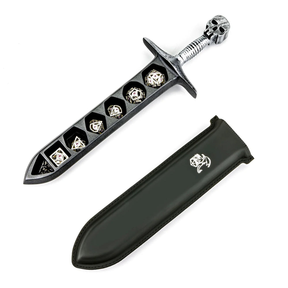 Grim Dagger Dice Case - Ancient Silver