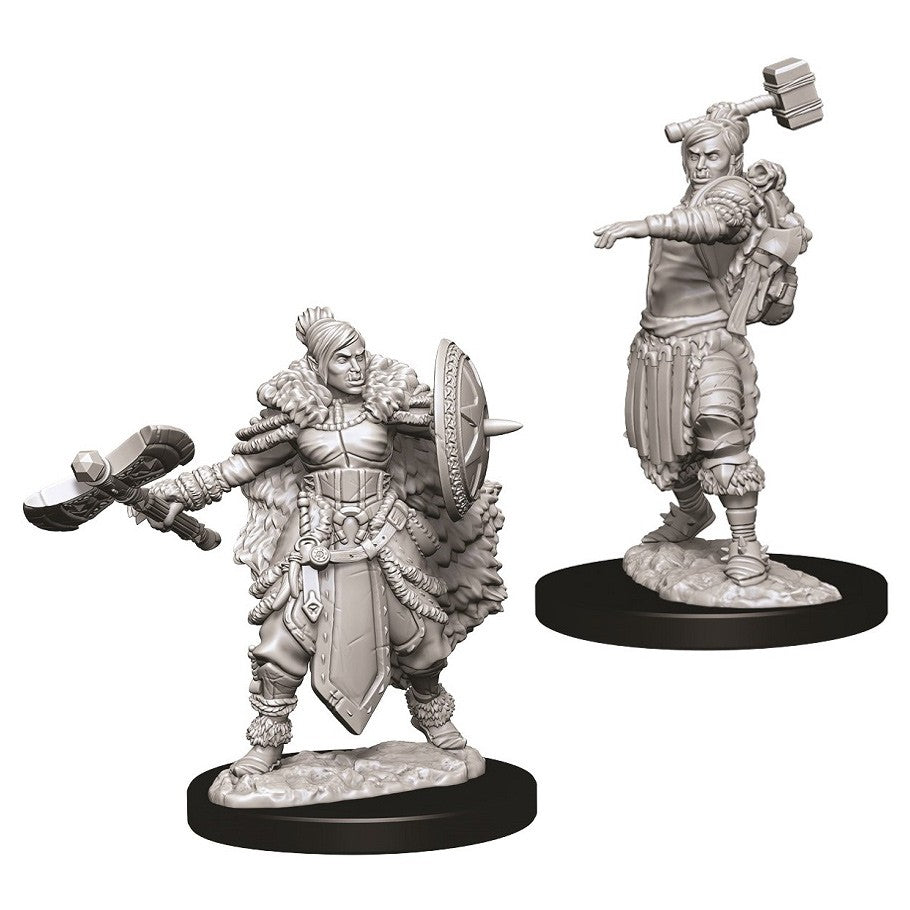 D&D Mini (W09): Female Half-Orc Barbarian
