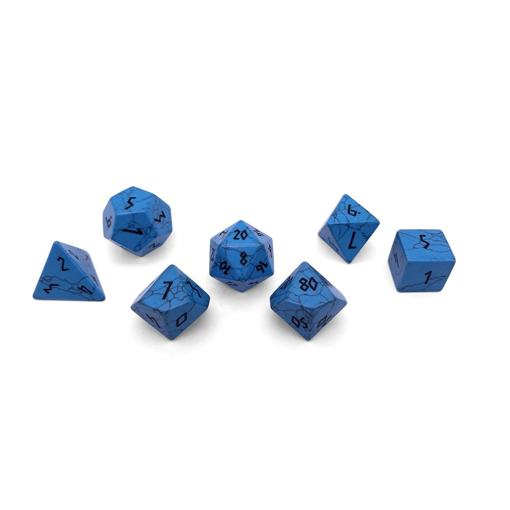 Gemstone Dice: Blue Turquoise