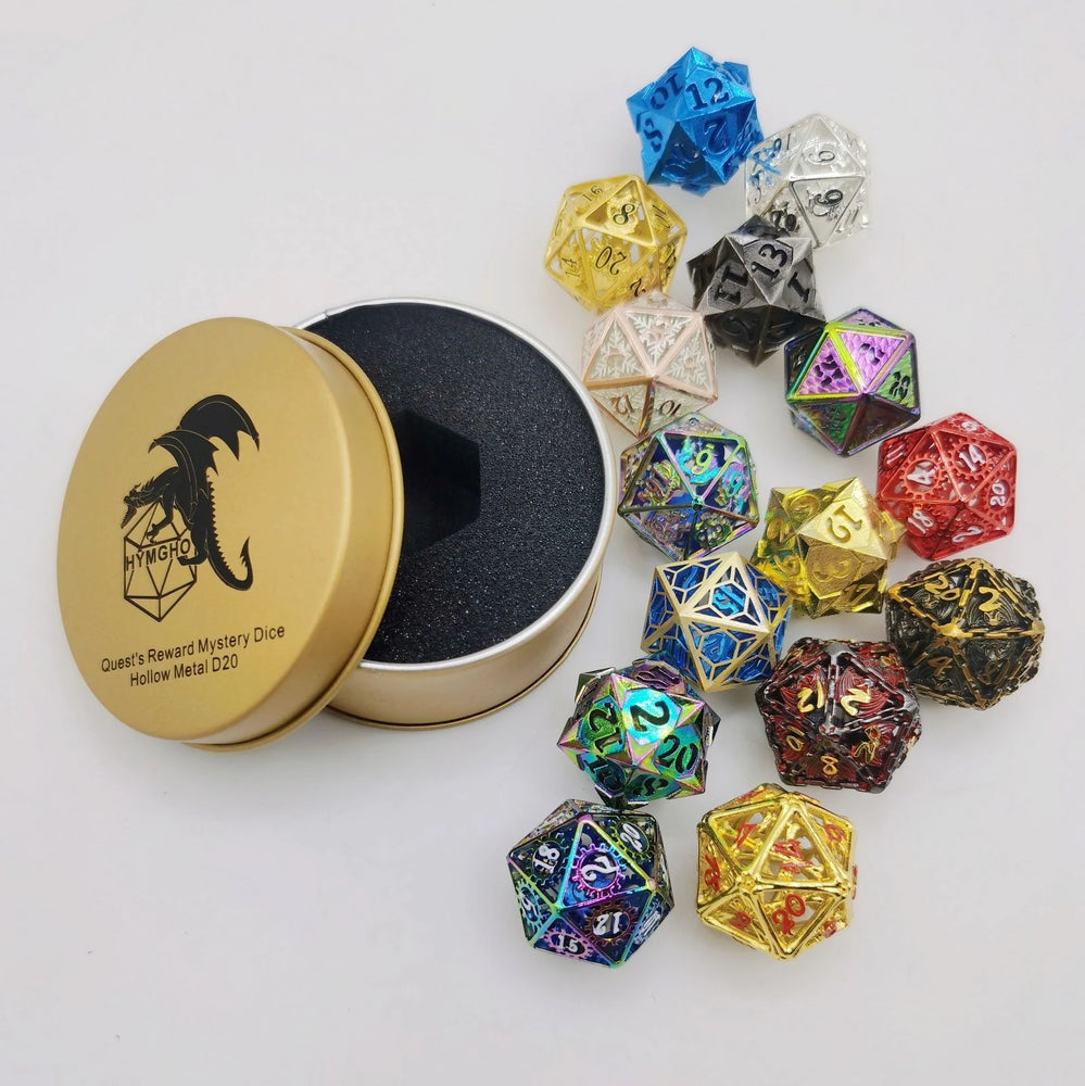 Mystery Dice: Hollow Metal D20