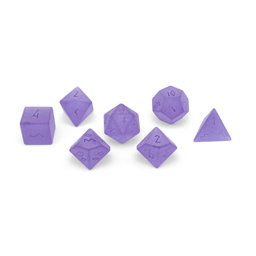 Gemstone Dice: Frosted Amethyst Zircon