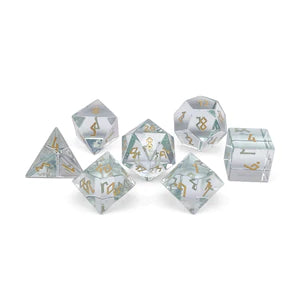 Gemstone Dice: Sea Glass Zircon