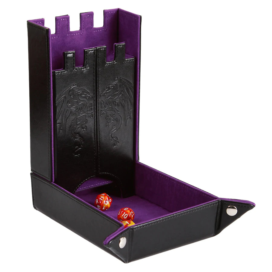 Draco Castle Dice Tower & Tray: Purple