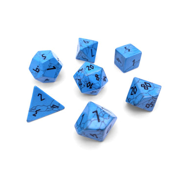 Gemstone Dice: Blue Turquoise