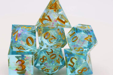 Sharp Edge Icy Pond RPG Dice Set