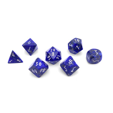 Gemstone Dice: CNC Lapis Pyrite Trustone