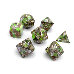 Gemstone Dice: Lime Green Imperial Jasper Trustone