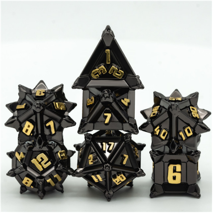 Metal RPG Dice Set: Warrior's Flail - Medieval