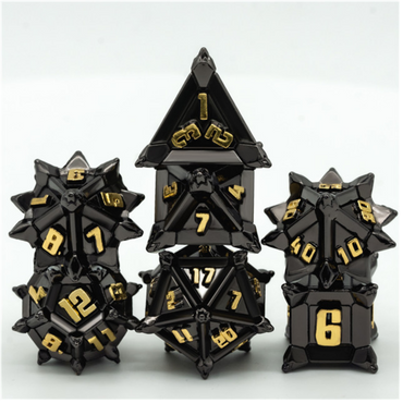Metal RPG Dice Set: Warrior's Flail - Medieval