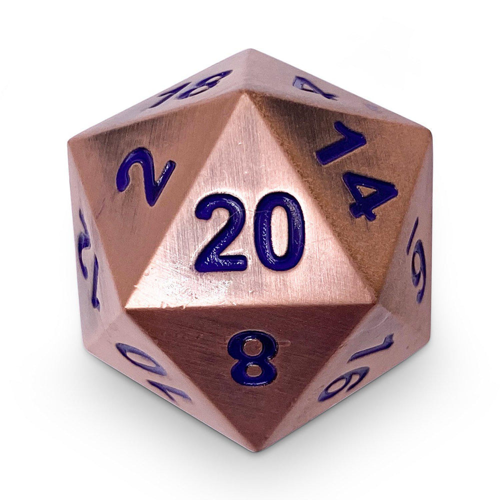 45MM Metal D20 Boulder: Mystic Copper