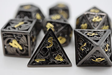 Hollow Night Dragon RPG Metal Dice Set