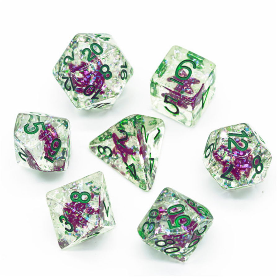 Ocean Sparkle Starfish RPG Dice Set