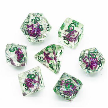 Ocean Sparkle Starfish RPG Dice Set