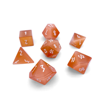 Gemstone Dice: Orange Cat's Eye