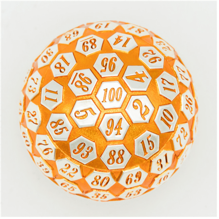 45mm Metal D100 - Orange and Silver