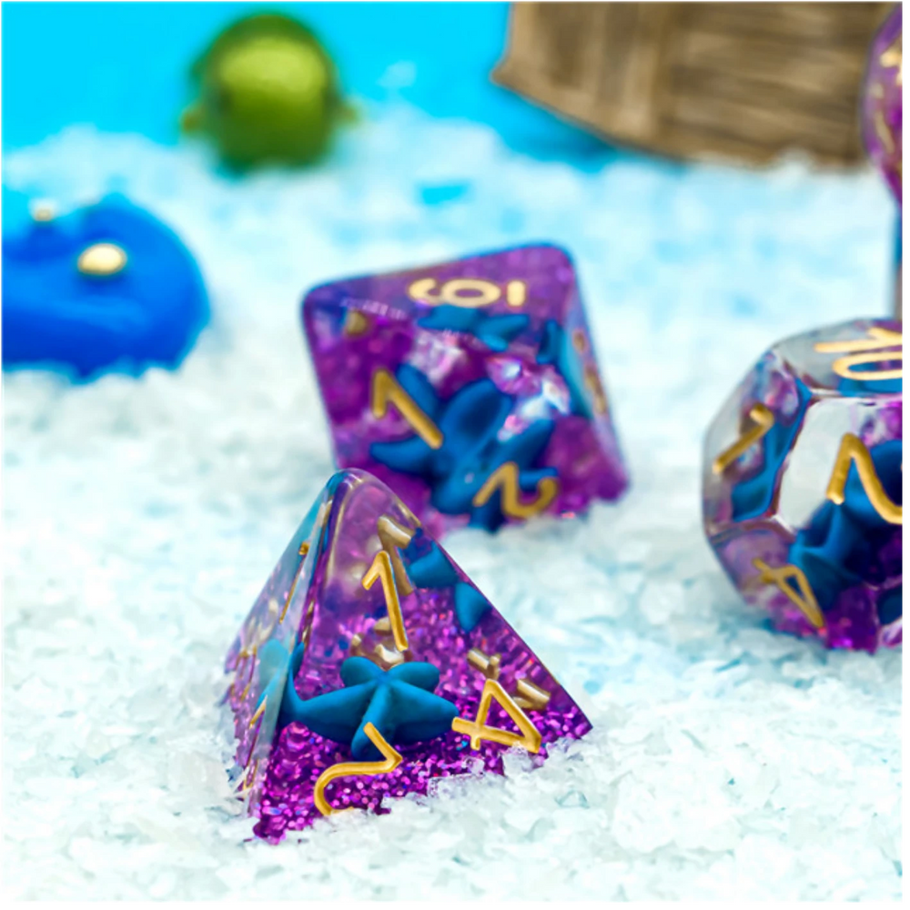 Otherworldly Starfish RPG Dice Set