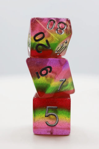 Pastel Lollipop RPG Dice Set