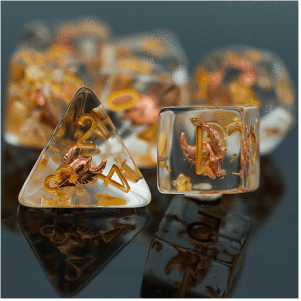 Paladin's Helm Class RPG Dice Set
