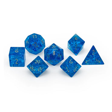 Gemstone Dice: Shattered Sapphire Zircon