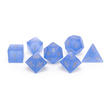 Gemstone Dice: Frosted Sapphire Zircon