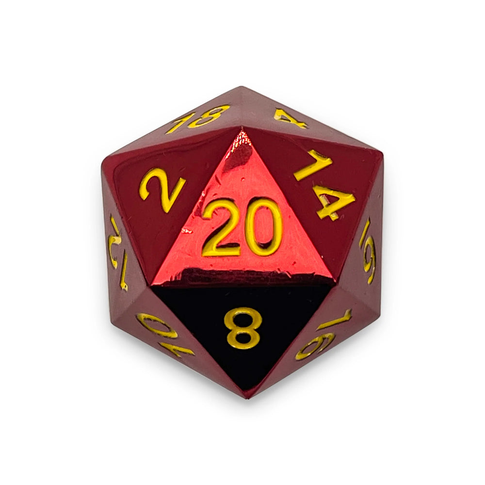 45MM Metal D20 Boulder: Fireball