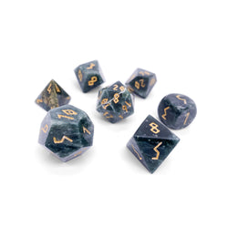 Gemstone Dice: Dark Jade Trustone