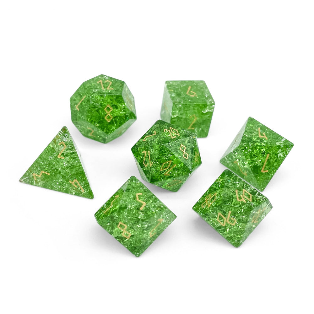 Gemstone Dice: Shattered Emerald Zircon
