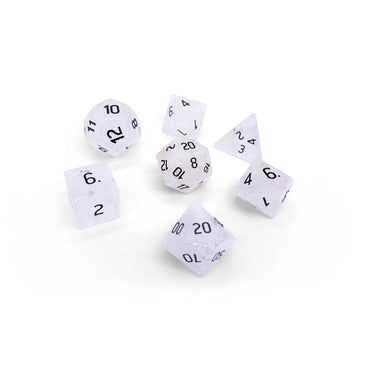Gemstone Dice: Clear Crystal Quartz
