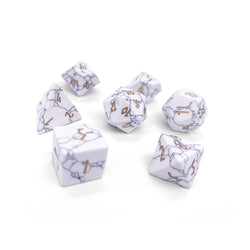 Gemstone Dice: White Howlite