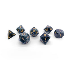 Gemstone Dice: Dark Jade Trustone