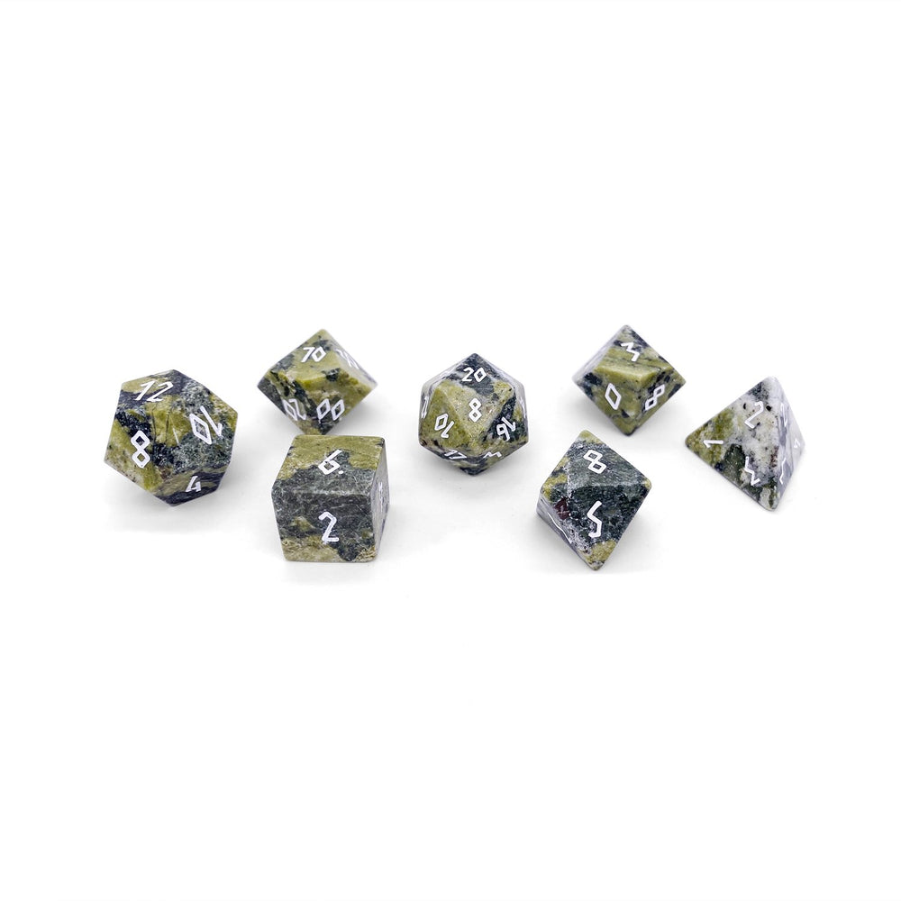 Gemstone Dice: African Jade