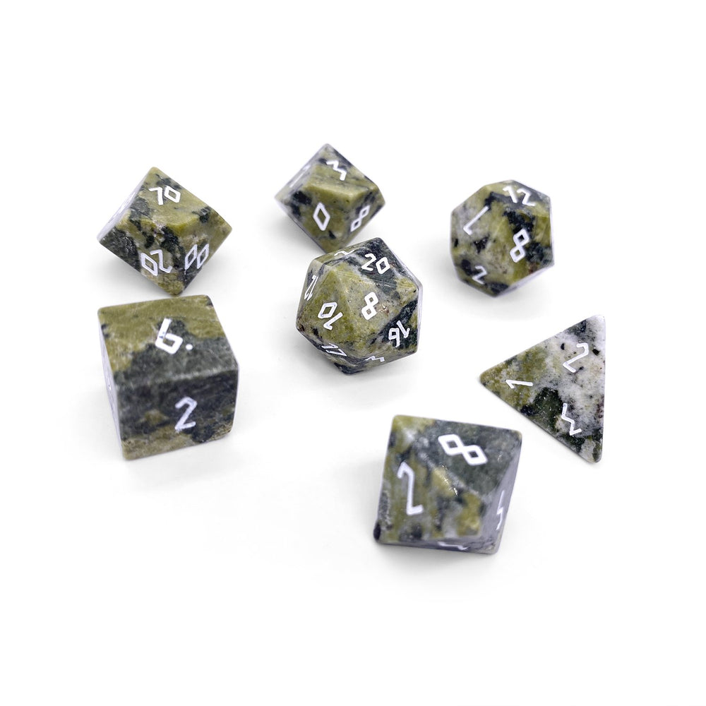 Gemstone Dice: African Jade