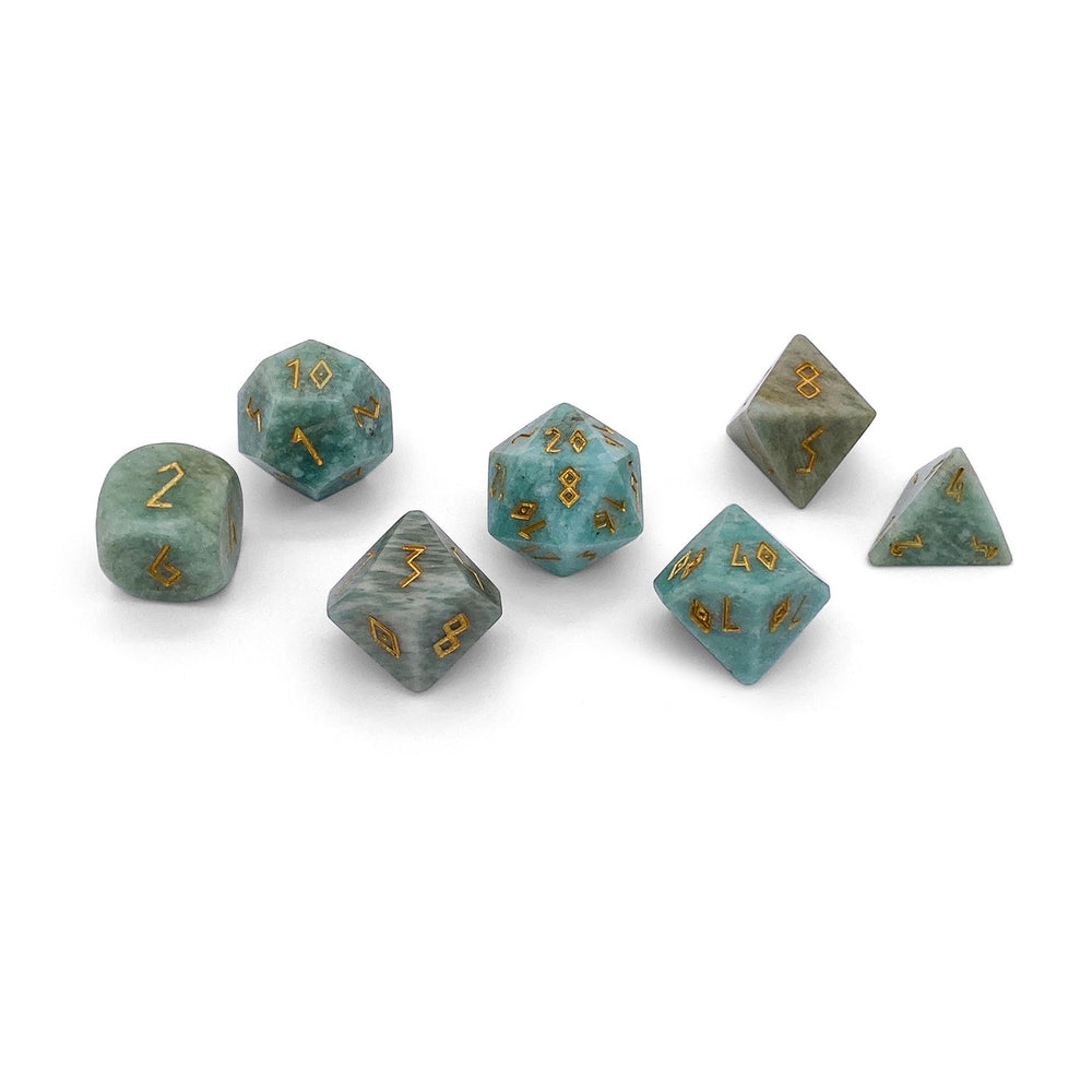 Gemstone Dice: Russian Amazonite