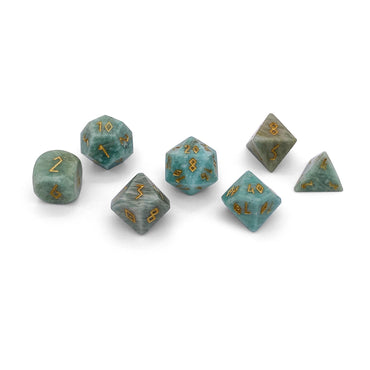 Gemstone Dice: Russian Amazonite
