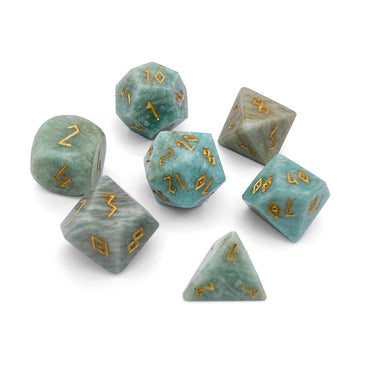 Gemstone Dice: Russian Amazonite