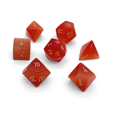 Gemstone Dice: Ruby Cat's Eye