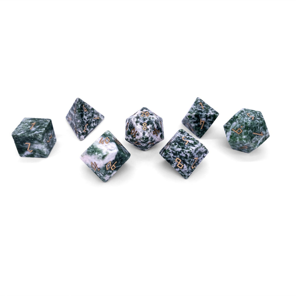 Gemstone Dice: Tree Agate