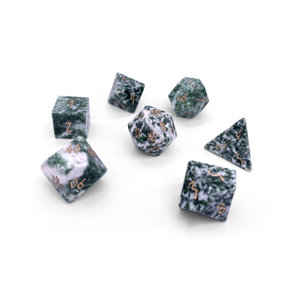 Gemstone Dice: Tree Agate